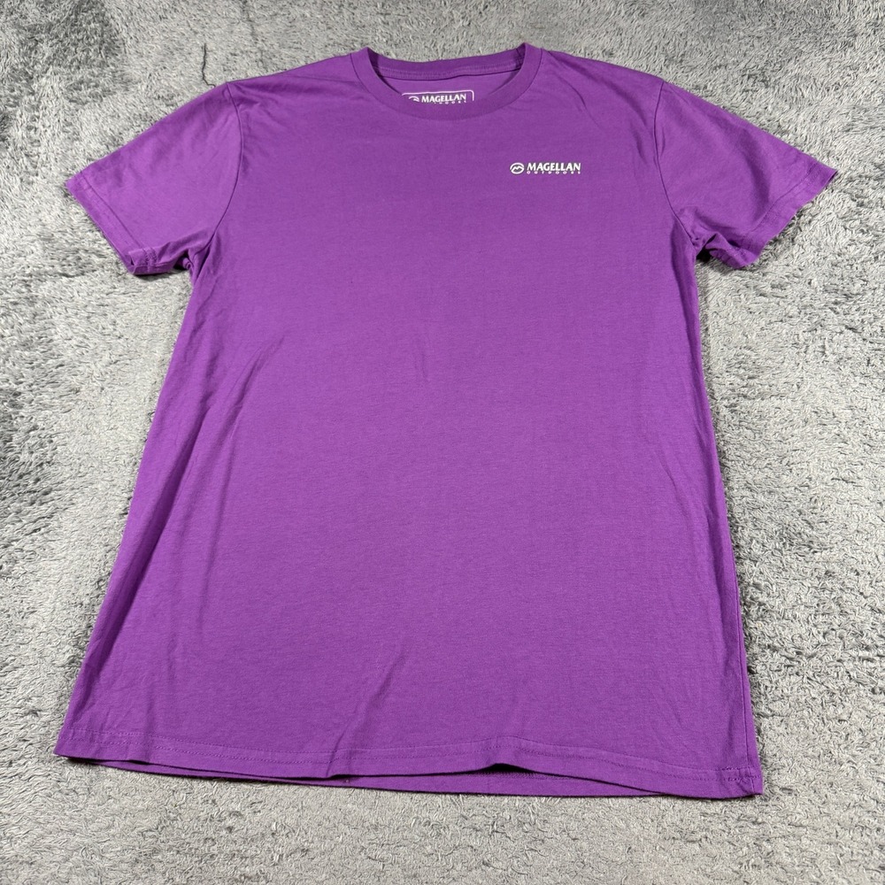 Magellan Outdoors Mens Graphic T Shirt Medium Purple Camper Van Short Sleeve Tee